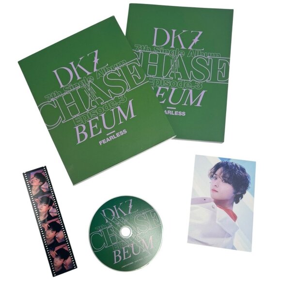 DKZ Chase 7th Single Episode 3 Beum Fearless Photo Book Photo Card Film CD EUC - Picture 2 of 7